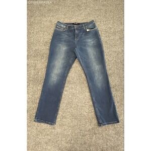 Boden The Cavendish Girlfriend Jeans Blue Denim Stretch Faded Sz 10R US